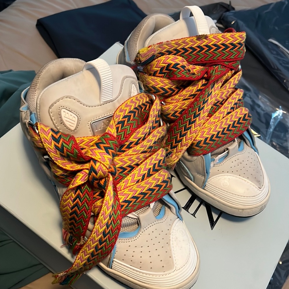 USED LANVIN CURB SNEAKERS